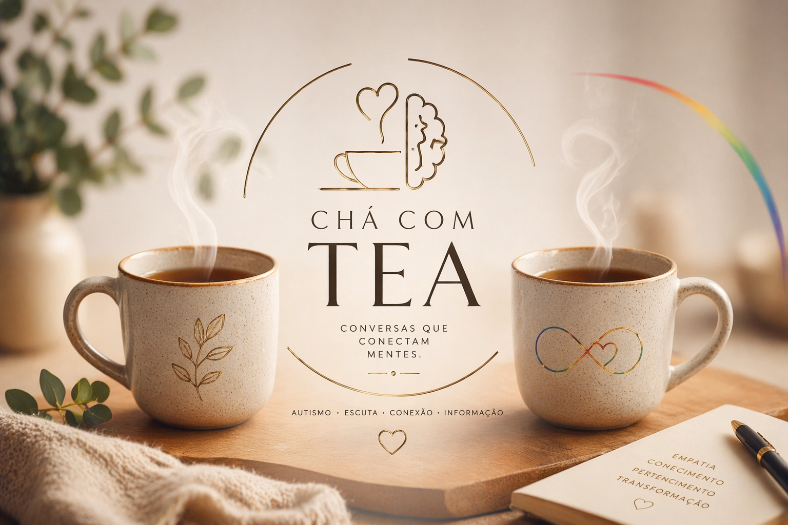 chá com TEA